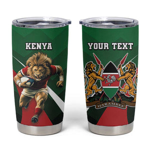 Kenya Rugby Custom Tumbler Cup Simbas Mascot - Sporty Style