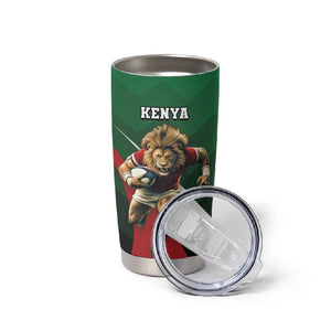 Kenya Rugby Custom Tumbler Cup Simbas Mascot - Sporty Style