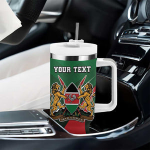 Kenya Rugby Custom Tumbler With Handle Simbas Mascot - Sporty Style