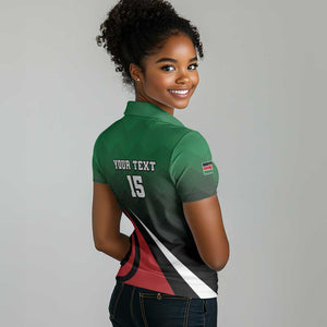 Kenya Rugby Custom Women Polo Shirt Simbas Mascot - Sporty Style