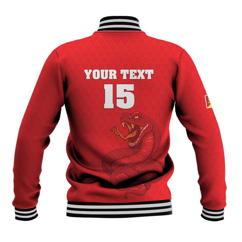 Custom Mozambique Football Baseball Jacket Go Champions Os Mambas - African Pride