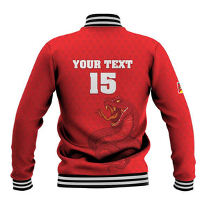 Custom Mozambique Football Baseball Jacket Go Champions Os Mambas - African Pride
