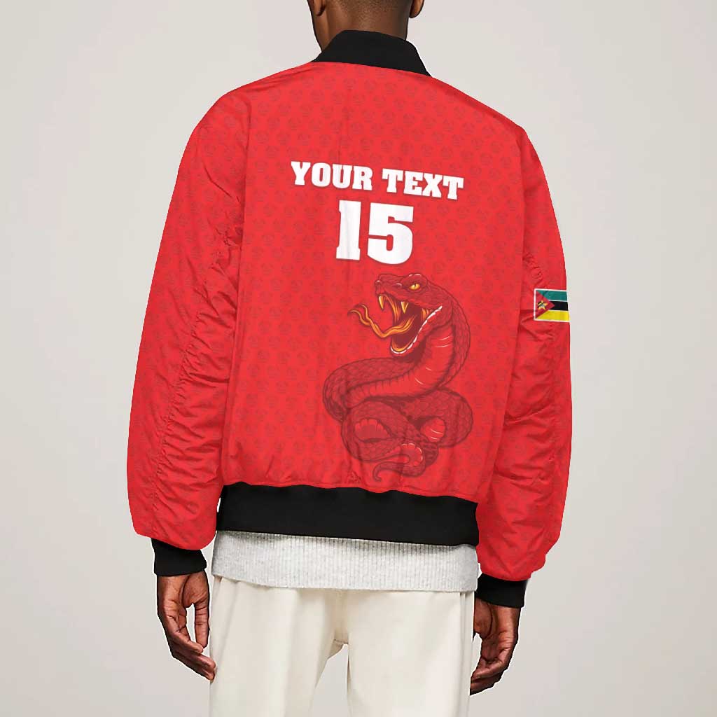 Custom Mozambique Football Bomber Jacket Go Champions Os Mambas - African Pride