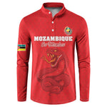Custom Mozambique Football Button Sweatshirt Come On Os Mambas