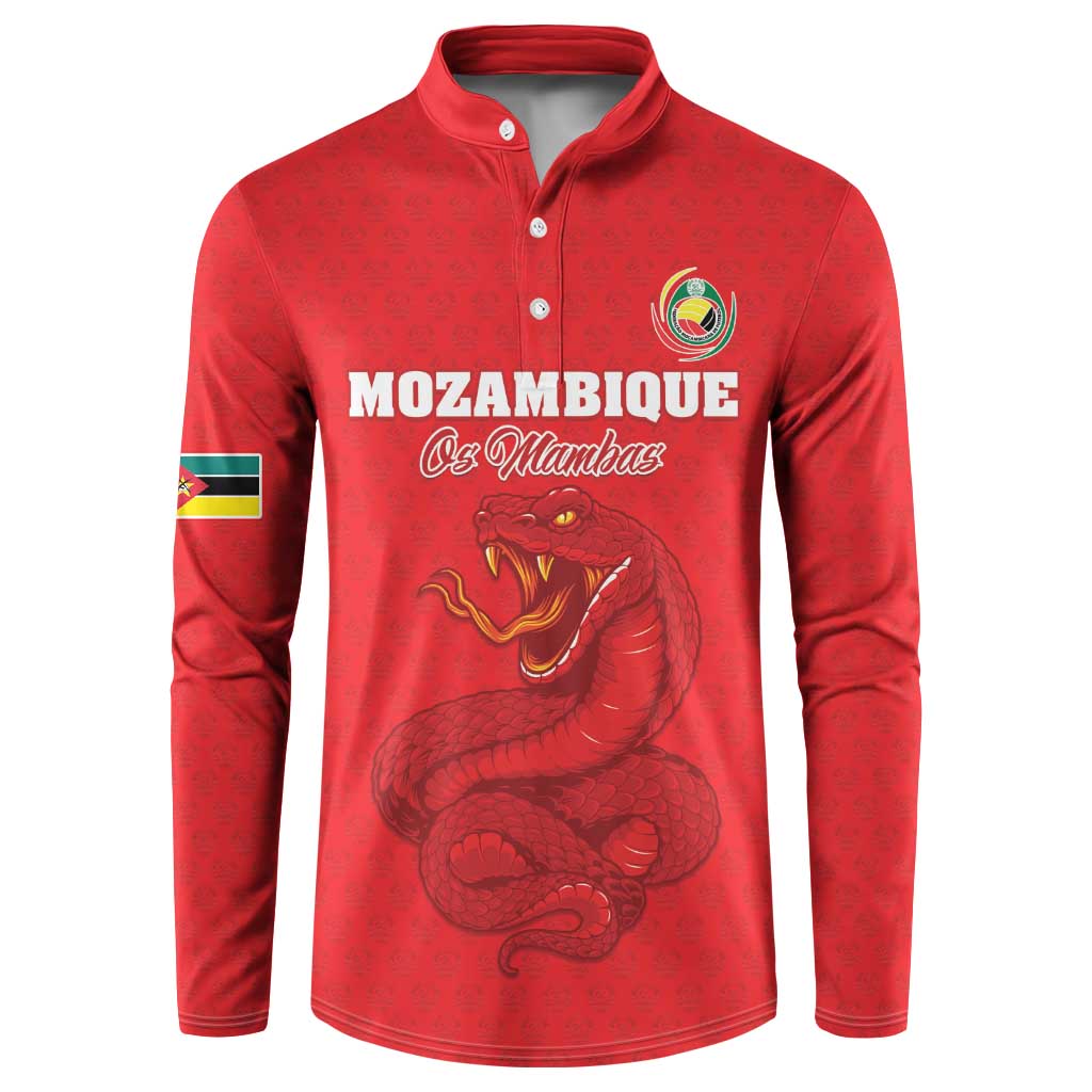 Custom Mozambique Football Button Sweatshirt Come On Os Mambas