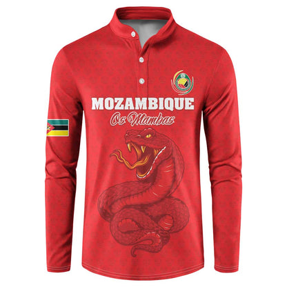 Custom Mozambique Football Button Sweatshirt Come On Os Mambas