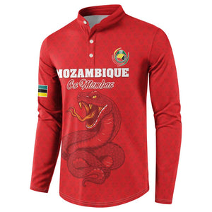 Custom Mozambique Football Button Sweatshirt Come On Os Mambas