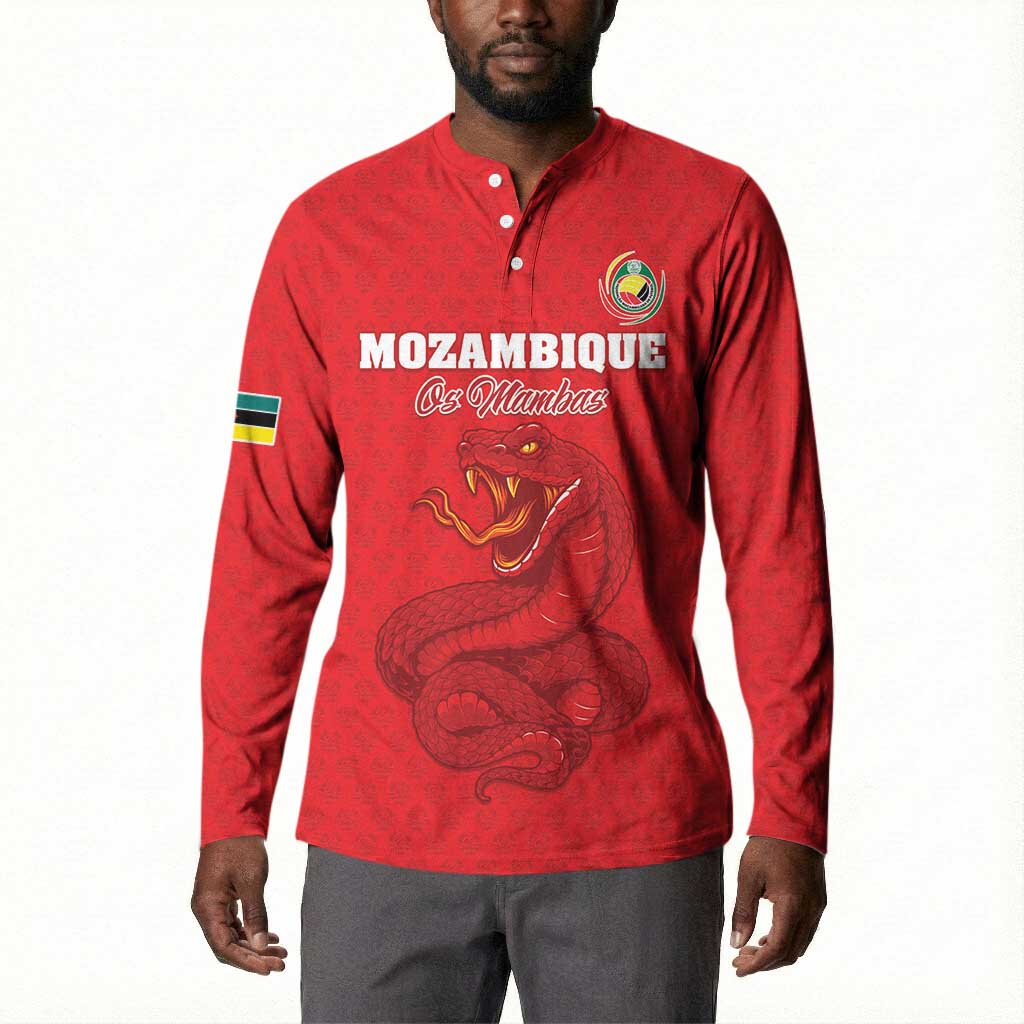 Custom Mozambique Football Button Sweatshirt Come On Os Mambas