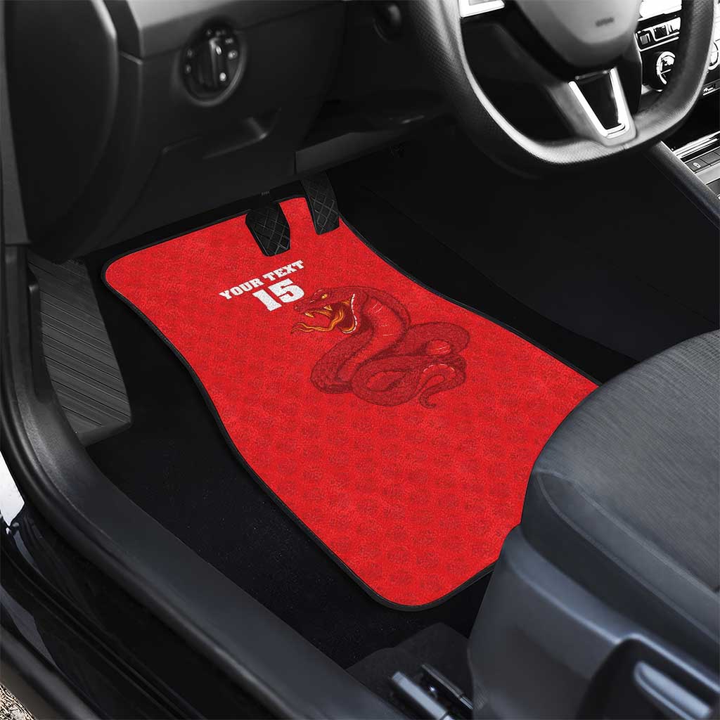 Custom Mozambique Football Car Mats Go Champions Os Mambas - African Pride