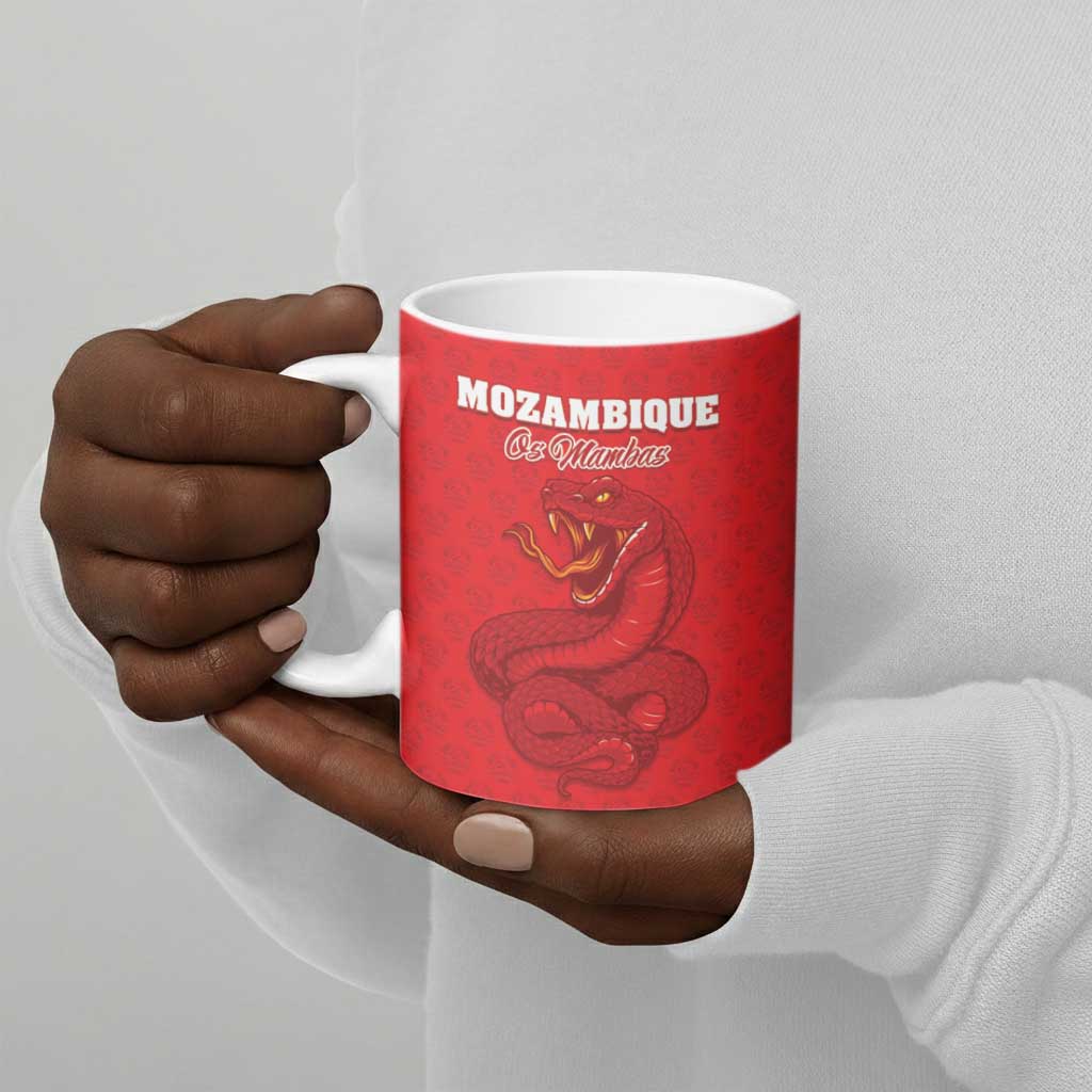 Custom Mozambique Football Ceramic Mug Come On Os Mambas