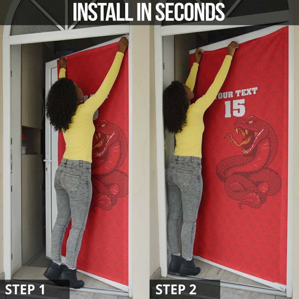 Custom Mozambique Football Door Cover Come On Os Mambas