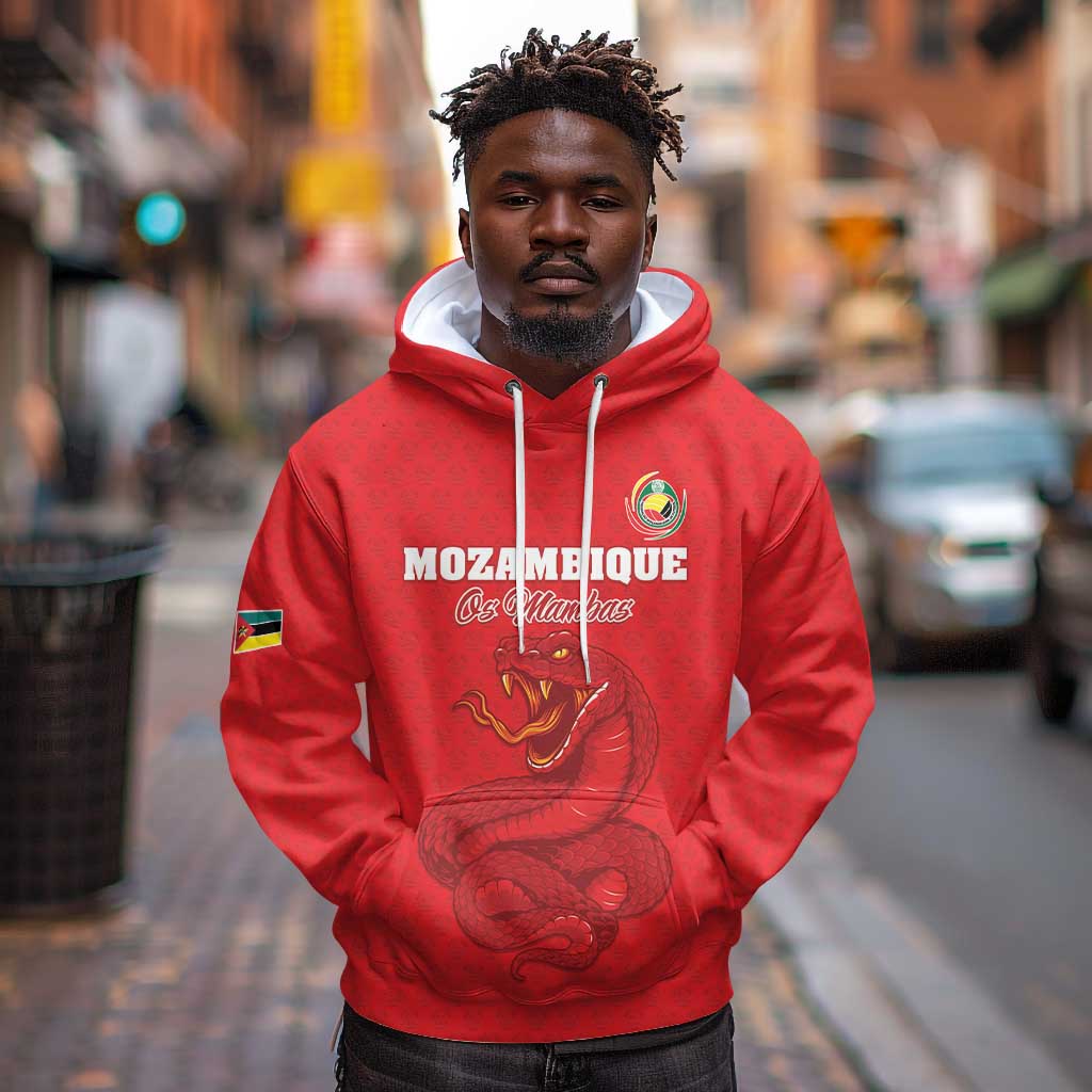 Custom Mozambique Football Hoodie Go Champions Os Mambas - African Pride