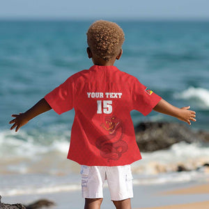 Custom Mozambique Football Kid Hawaiian Shirt Go Champions Os Mambas LT15