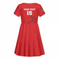 Custom Mozambique Football Kid Short Sleeve Dress Go Champions Os Mambas LT15