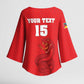 Custom Mozambique Football Kimono Sleeve Blouse Come On Os Mambas