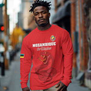 Custom Mozambique Football Long Sleeve Shirt Go Champions Os Mambas - African Pride