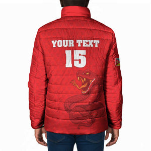 Custom Mozambique Football Padded Jacket Come On Os Mambas