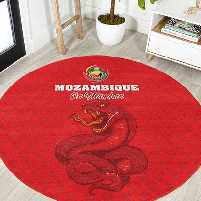 Mozambique Football Round Carpet Go Champions Os Mambas - African Pride