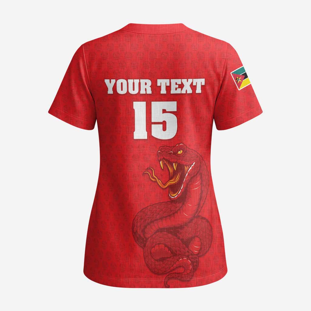 Custom Mozambique Football Scrub Top Go Champions Os Mambas - African Pride