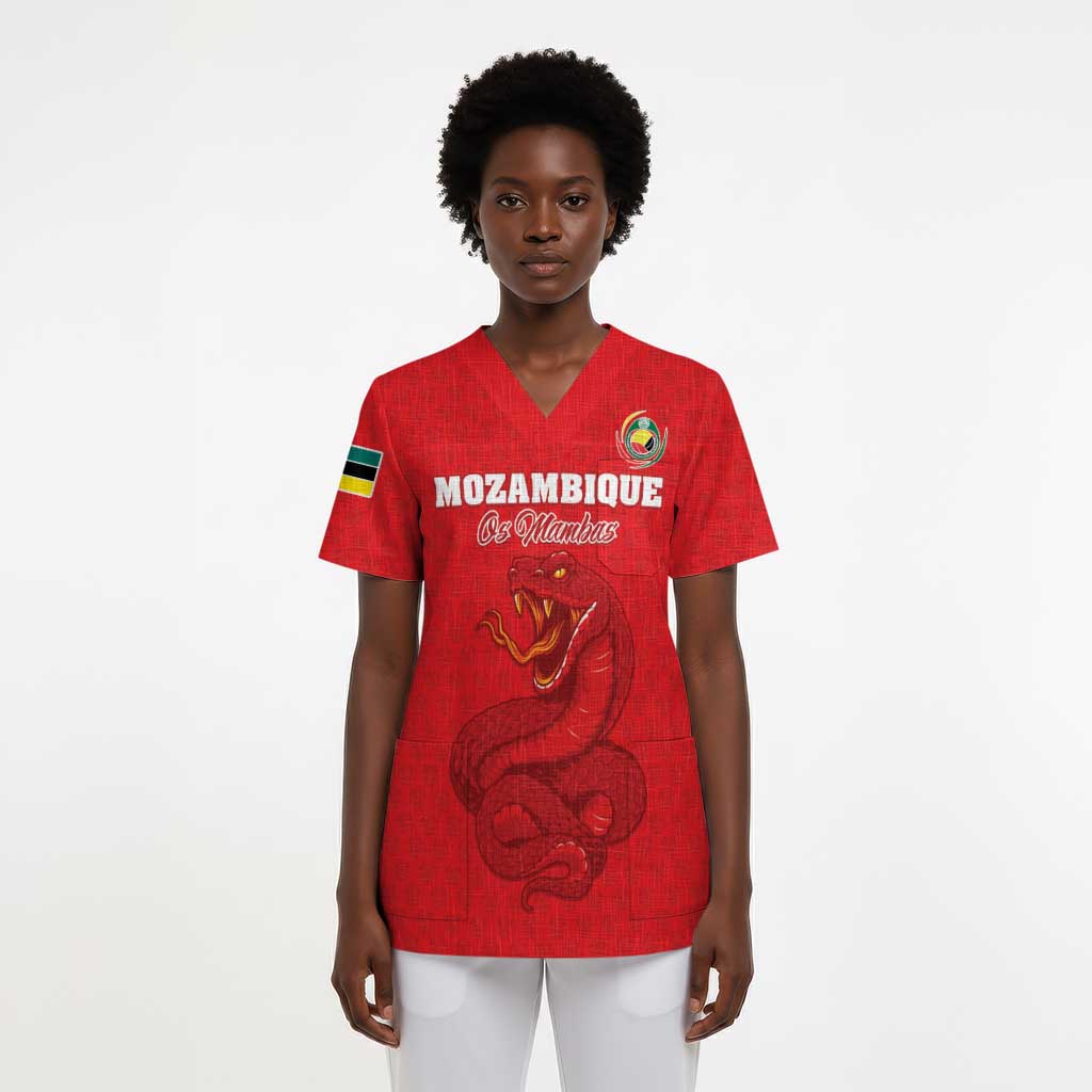 Custom Mozambique Football Scrub Top Go Champions Os Mambas - African Pride