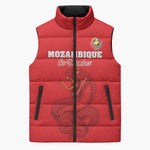 Custom Mozambique Football Sleeveless Puffer Jacket Come On Os Mambas