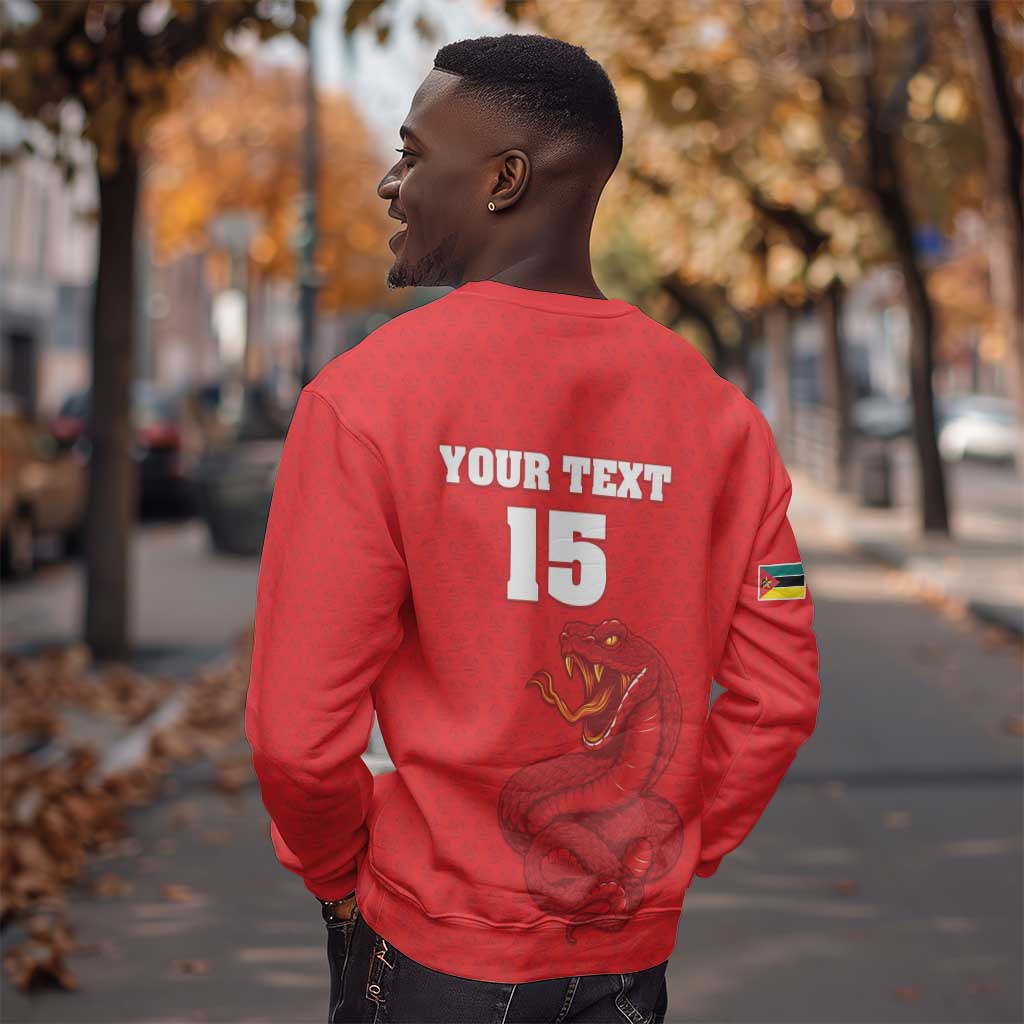 Custom Mozambique Football Sweatshirt Go Champions Os Mambas - African Pride
