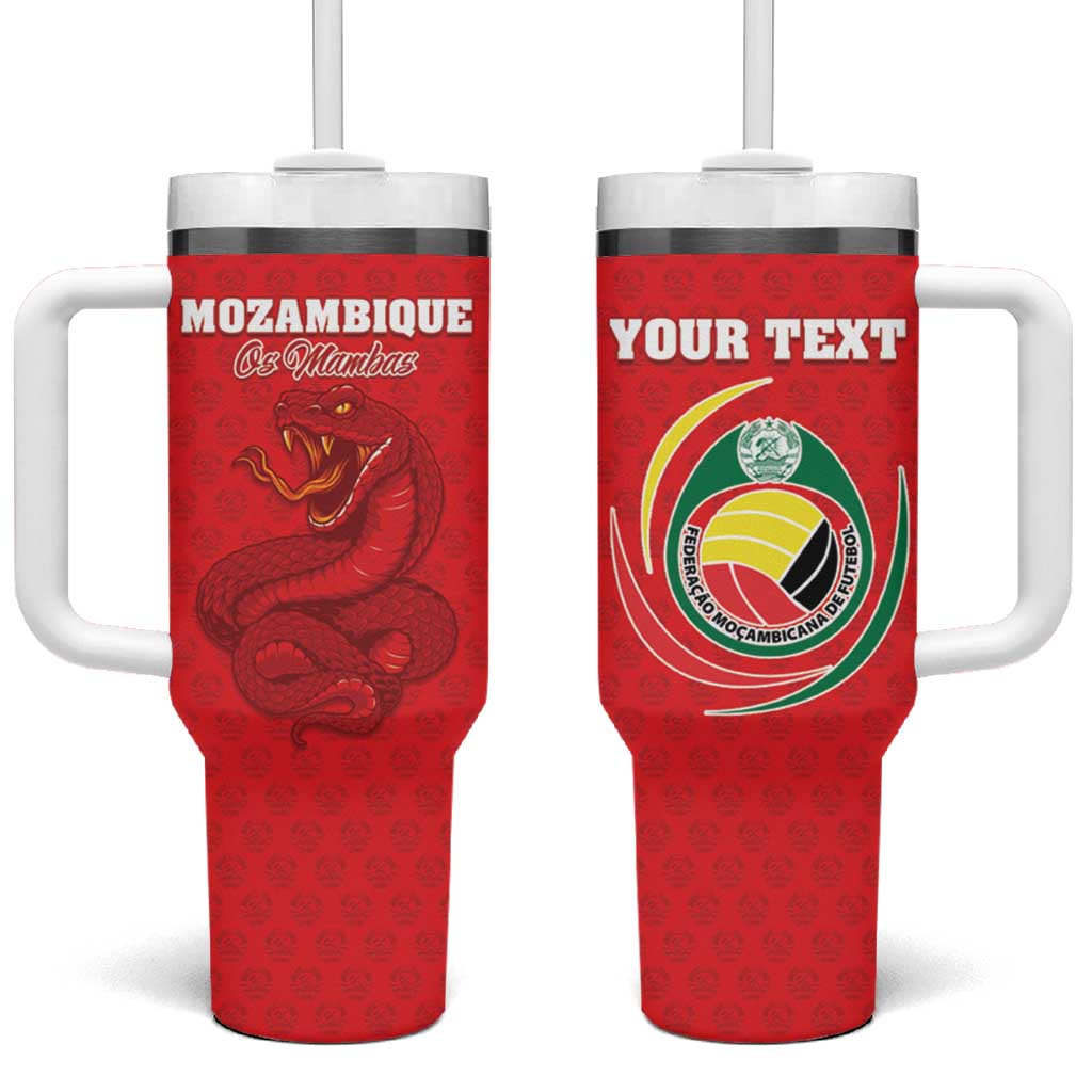 Custom Mozambique Football Tumbler With Handle Go Champions Os Mambas - African Pride
