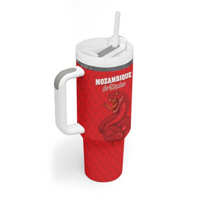 Custom Mozambique Football Tumbler With Handle Go Champions Os Mambas - African Pride