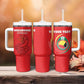 Custom Mozambique Football Tumbler With Handle Go Champions Os Mambas - African Pride