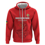 Custom Mozambique Football Zip Hoodie Go Champions Os Mambas - African Pride