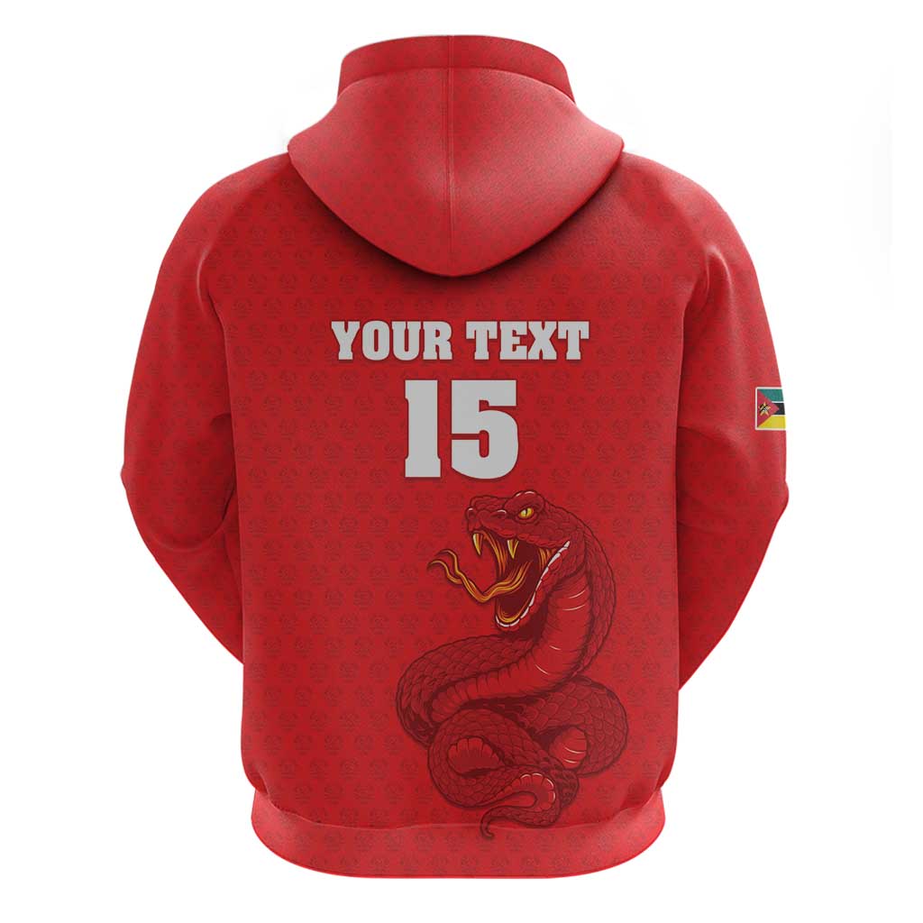 Custom Mozambique Football Zip Hoodie Go Champions Os Mambas - African Pride