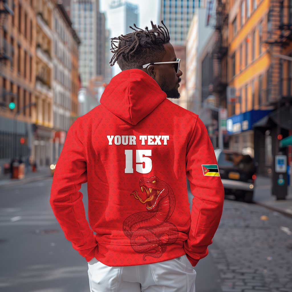 Custom Mozambique Football Zip Hoodie Go Champions Os Mambas - African Pride