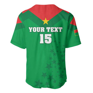 Custom Burkina Faso Football Baseball Jersey Go Les Etalons Go LT15