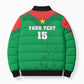 Custom Burkina Faso Football Bomber Puffer Jacket Go Champions Les Etalons
