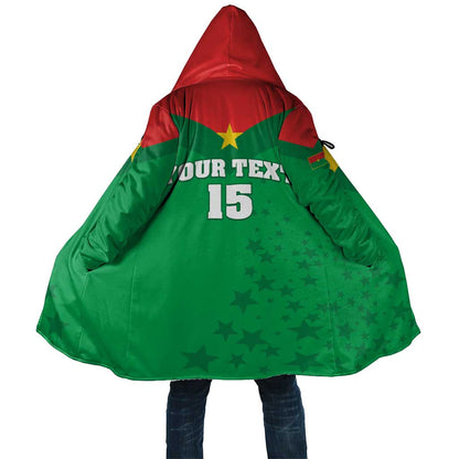 Custom Burkina Faso Football Cloak Go Champions Les Etalons
