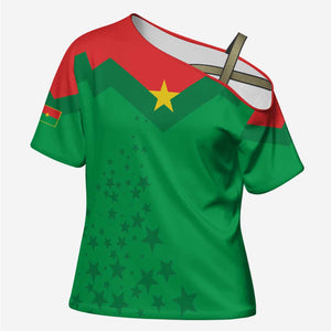 Custom Burkina Faso Football Cross Shoulder Shirt Go Champions Les Etalons