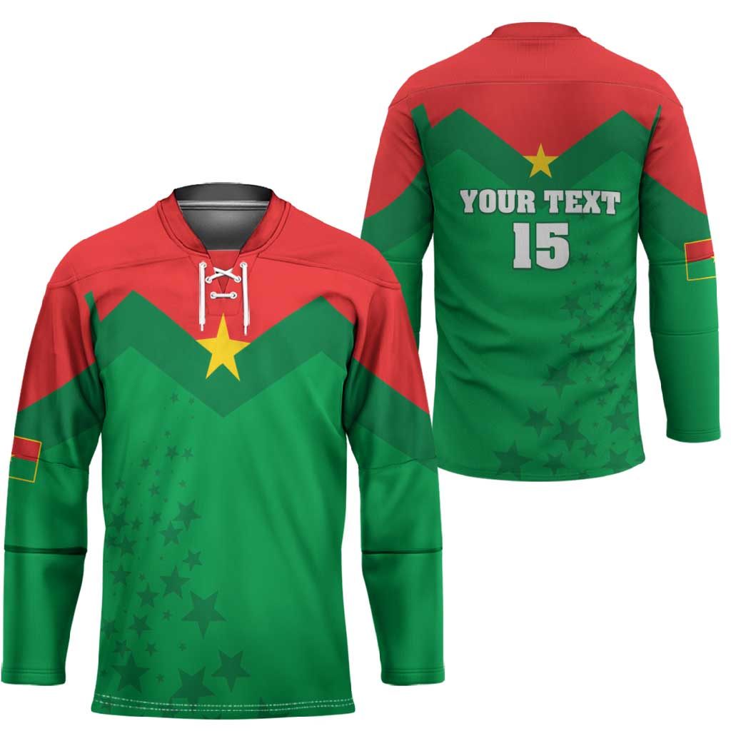 Custom Burkina Faso Football Hockey Jersey Go Champions Les Etalons