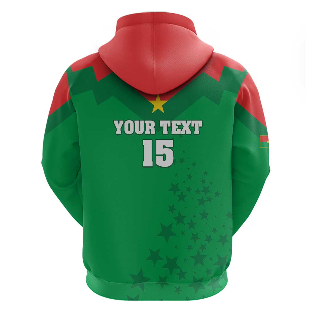 Custom Burkina Faso Football Hoodie Go Les Etalons Go - African Pride