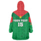 Custom Burkina Faso Football Kid Wearable Blanket Hoodie Go Les Etalons Go - African Pride