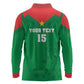 Custom Burkina Faso Football Long Sleeve Polo Shirt Go Les Etalons Go - African Pride