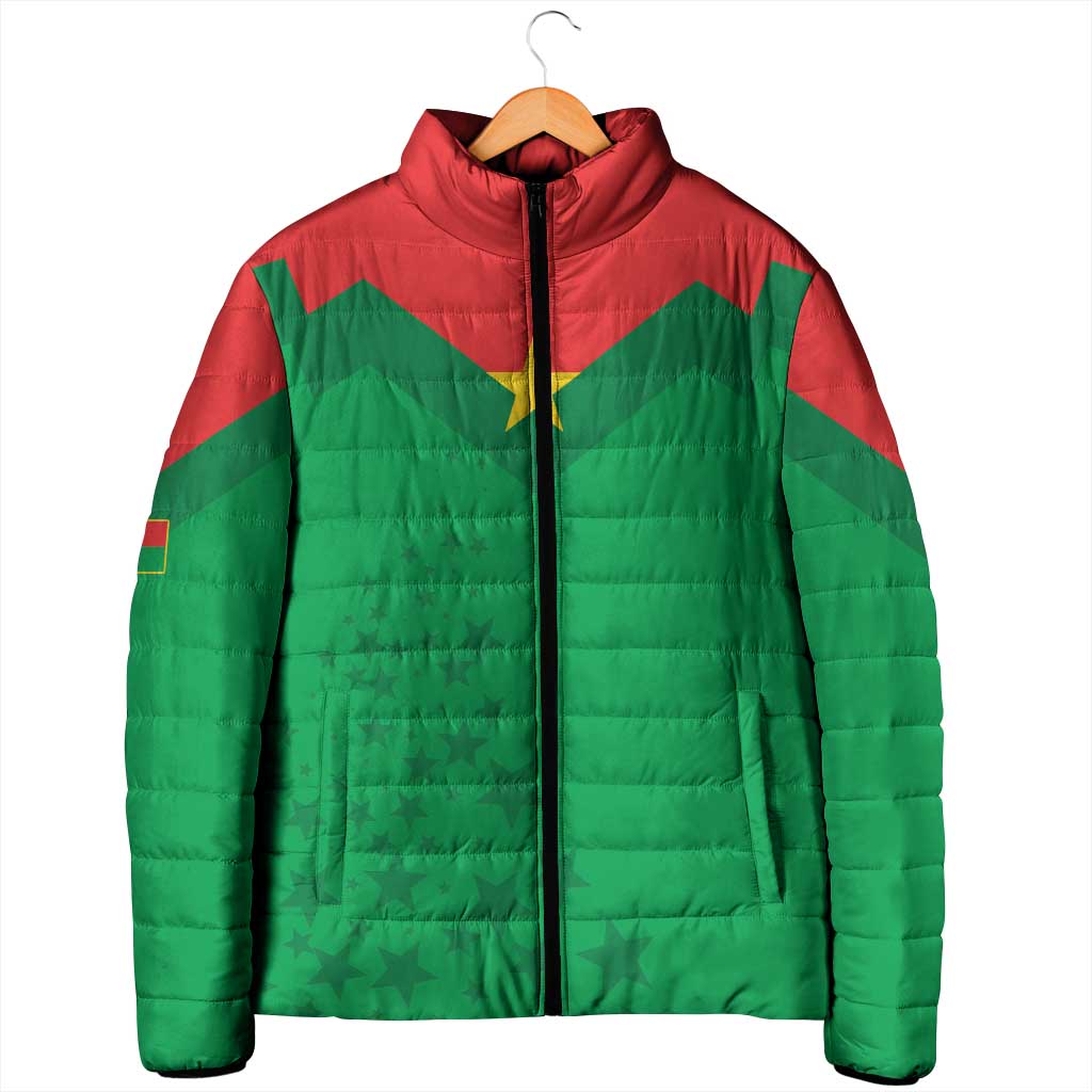 Custom Burkina Faso Football Padded Jacket Go Champions Les Etalons