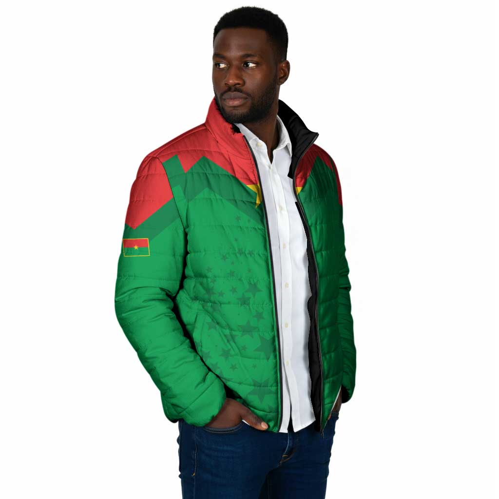 Custom Burkina Faso Football Padded Jacket Go Champions Les Etalons