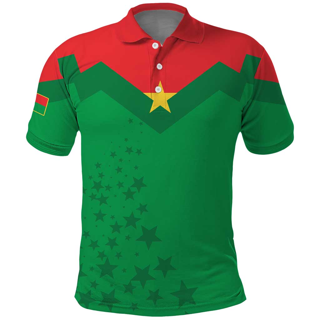 Custom Burkina Faso Football Polo Shirt Go Les Etalons Go LT15