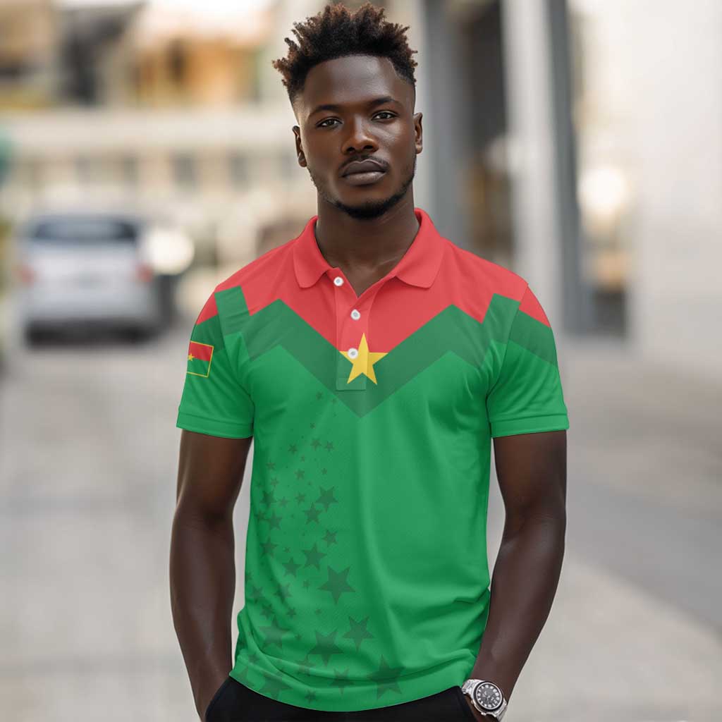 Custom Burkina Faso Football Polo Shirt Go Les Etalons Go LT15