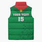 Custom Burkina Faso Football Sleeveless Puffer Jacket Go Champions Les Etalons