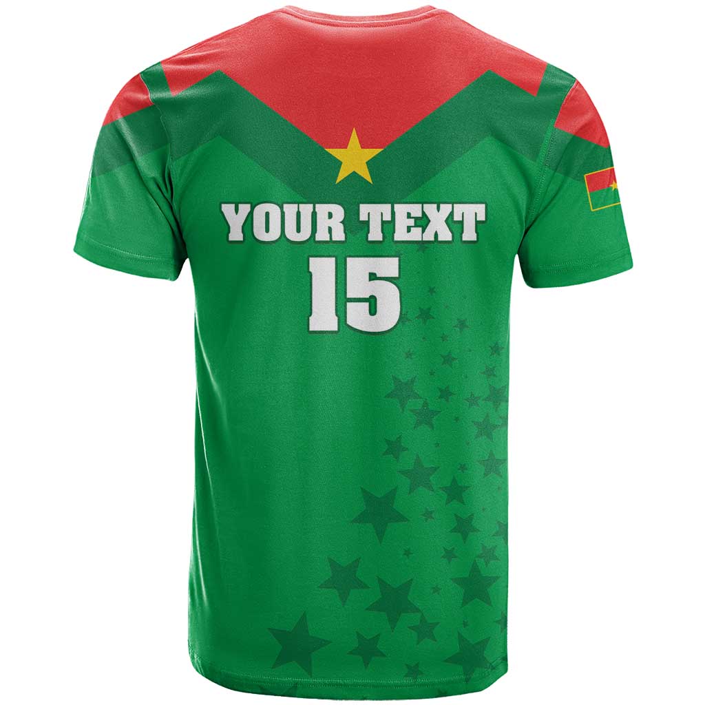 Custom Burkina Faso Football T shirt Go Les Etalons Go LT15