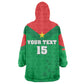 Custom Burkina Faso Football Wearable Blanket Hoodie Go Les Etalons Go - African Pride