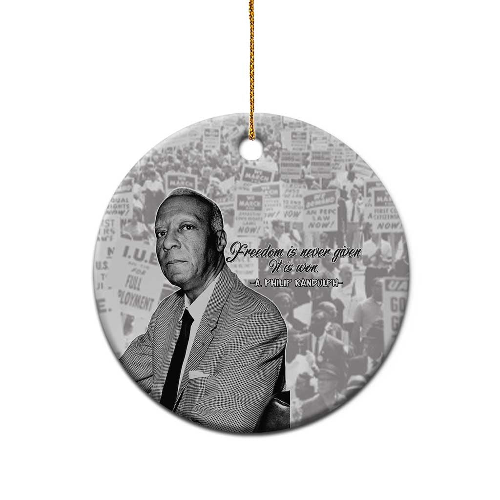 Civil Rights Leaders Voice of Justice Ceramic Ornament A Philip Randolph - African Pride