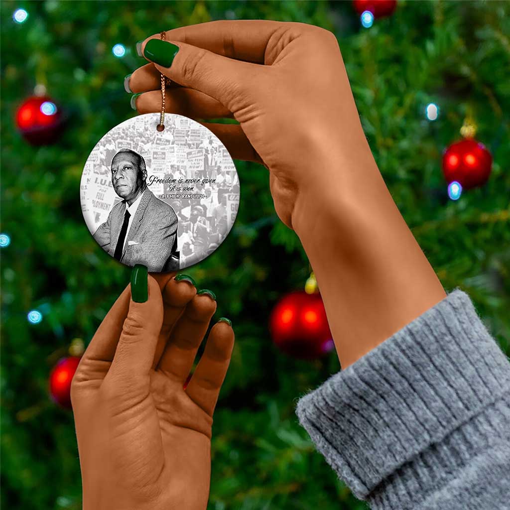 Civil Rights Leaders Voice of Justice Ceramic Ornament A Philip Randolph - African Pride