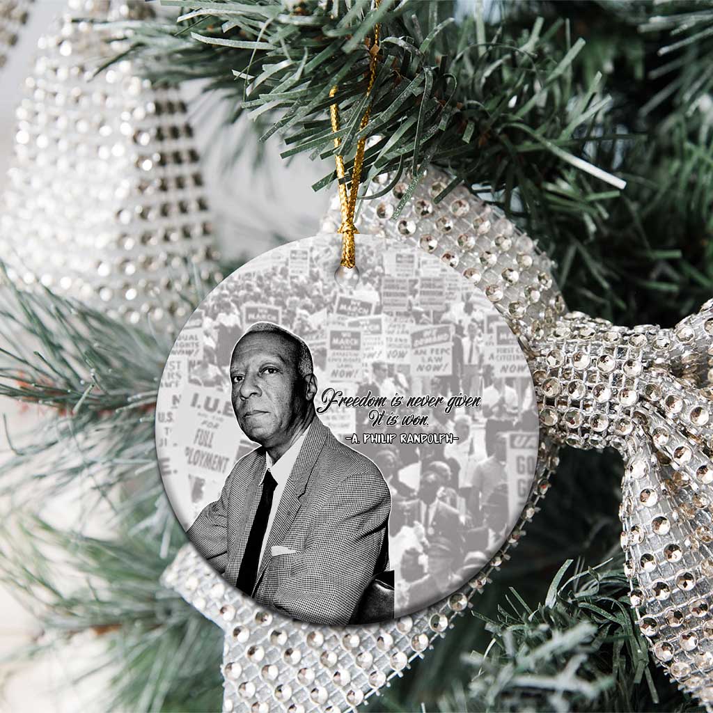 Civil Rights Leaders Voice of Justice Ceramic Ornament A Philip Randolph - African Pride
